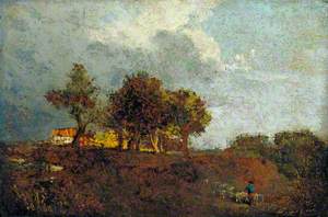 Landscape with Elm Trees and a Farm, near Bayswater