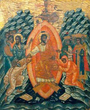 Icon with The Harrowing of Hell