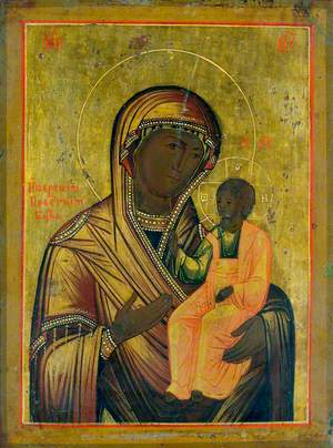 Icon with The Virgin Hodegetria