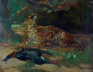 Leopard and Bird