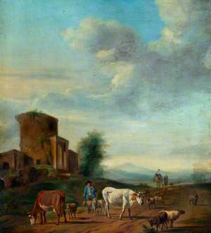 Landscape with Ruins and Figures
