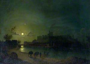 Windsor Castle and Town by Moonlight