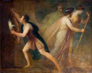 Orestes Hanging up the Shield of Agamemnon
