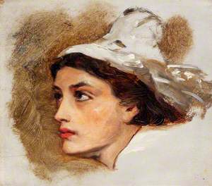 Head of a Welsh Fishergirl