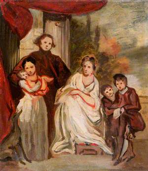 Portrait of a Gentleman, His Wife and Children