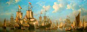 The Prince of Orange, afterwards King William III, Embarking at Hellevoetsluis for England in 1688