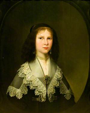 Portrait of a Young Girl Wearing a Lace Collar