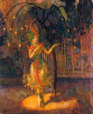 Tamara Karsavina (1885–1978), as the Firebird in 'L'Oiseau de Feu', the Ballet by Michel Fokine