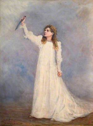 Alma Murray (1854–1945), as Beatrice Cenci in 'The Cenci' by Percy Bysshe Shelley
