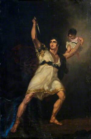 John Philip Kemble (1757–1823), as Rolla in 'Pizarro' Adapted by Richard Brinsley Sheridan from 'Die Spanier in Peru' by August Friedrich Ferdinand von Kotzebue