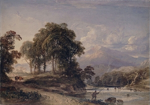 Moel Hebog, looking down the vale from Dinas Emrys, near Beddgelert