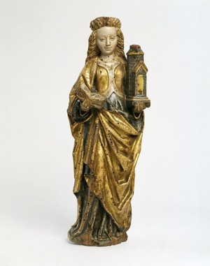 Statuettes of Saint Barbara and Saint Catherine of Alexandria