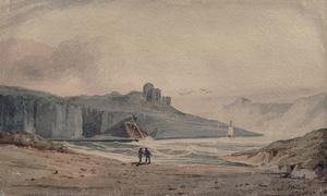 Castle on a Rocky Road above a Bay