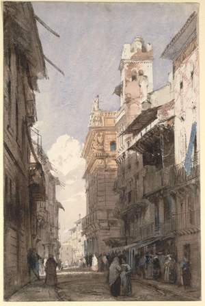 Corso Sant'Anastasia, Verona, with the Palace of Prince Maffei