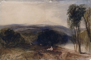 Landscape with river and mountain