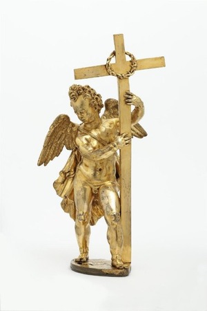 Angel with Cross and Crown of Thorns