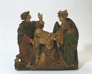 The Virgin Fainting at the Foot of the Cross, with Saint John and a Holy Woman