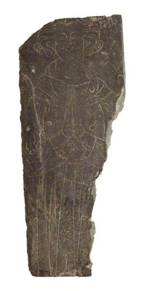Memorial Slab with Incised Male Figure