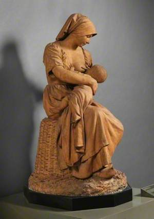Peasant Woman Nursing a Baby