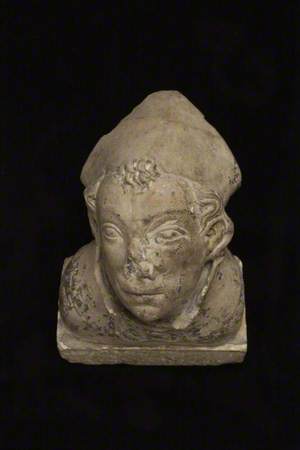 Corbel in the Form of a Bishop's Head