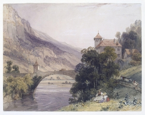The Bridge of St. Maurice, Valais, Switzerland