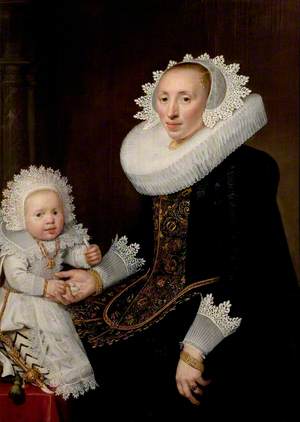 Portrait of an Unknown Woman and Her Infant Son