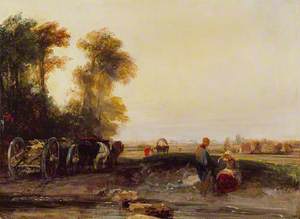 Landscape with Timber Waggon