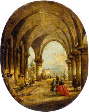Capriccio with the Arcade of the Doge's Palace and San Giorgio Maggiore