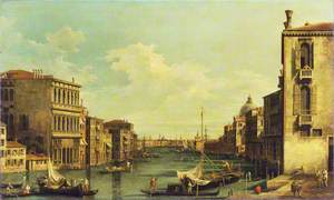 Venice: the Grand Canal from Campo San Vio towards the Bacino