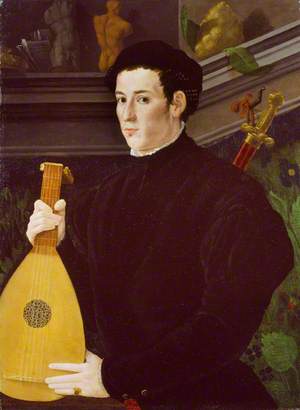 Portrait of a Young Man with a Lute