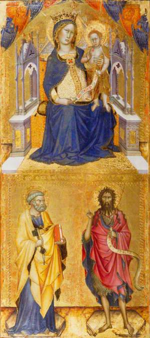 The Virgin and Child in Majesty with Saints Peter and John the Baptist