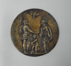 Henri IV (1553–1610), King of France, and Marie de Médicis (1575–1642) as Mars and Minerva, with the Dauphin