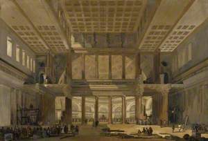 Imaginary Sectional View of the Interior of the Ulpian Basilica, Rome