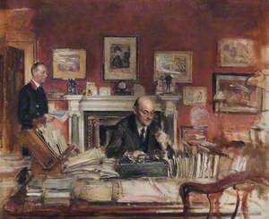 Sir W. R. Lamb and John Coy (In the Secretary's Office)