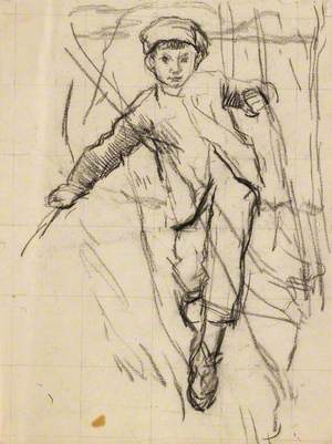 Study of the Boy for 'The Gap in the Hedge'