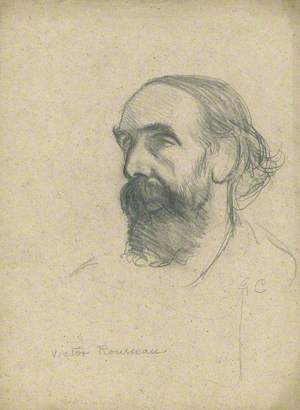 Study of a Head for the Portrait of Monsieur Victor Rousseau