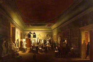The Antique Room of the Royal Academy at New Somerset House