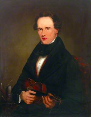 Portrait of a Man with a Violin 