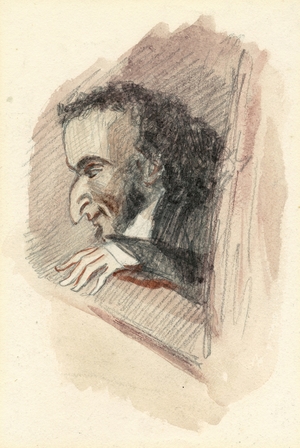 Nicolò Paganini (1782–1840), possibly Seated in a Theatre Box