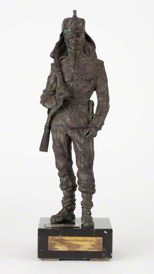Figure of a Spanish soldier of the Regimiento de Infantería Inmemorial del Rey No 1, 1884