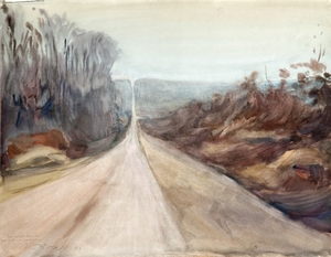 Landscape – Long Road through a Valley