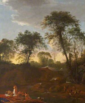 Landscape with Figures Bathing