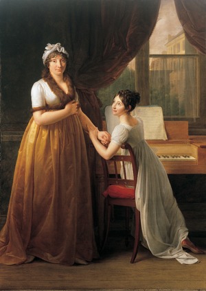 Comtesse de Morel-Vindé and One of Her Two Daughters