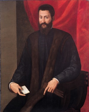 Portrait of a Seated Man Holding a Letter