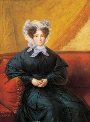 Portrait of a Lady in a Blue Dress