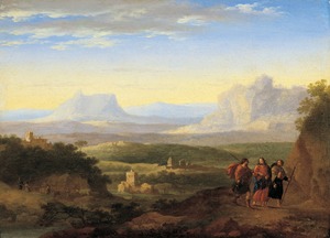 Mountainous Landscape with the Pilgrims to Emmaus