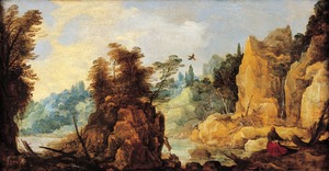 Landscape with Elijah Fed by the Raven