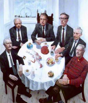 Six Academy Presidents (Gallus Gallus with Still Life and Presidents)