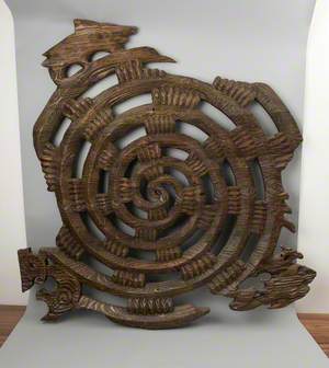 Carved and Pierced Oak Māori Relief*