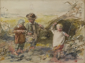 Study for 'The Young Fishers'